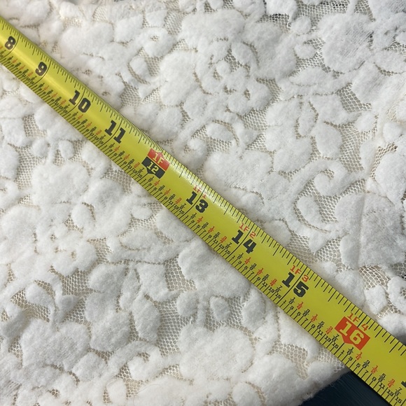 Wild Fable Ivory White Mini Dress Floral Lacy Overlay Long Sleeves Wedding Party - Picture 12 of 14